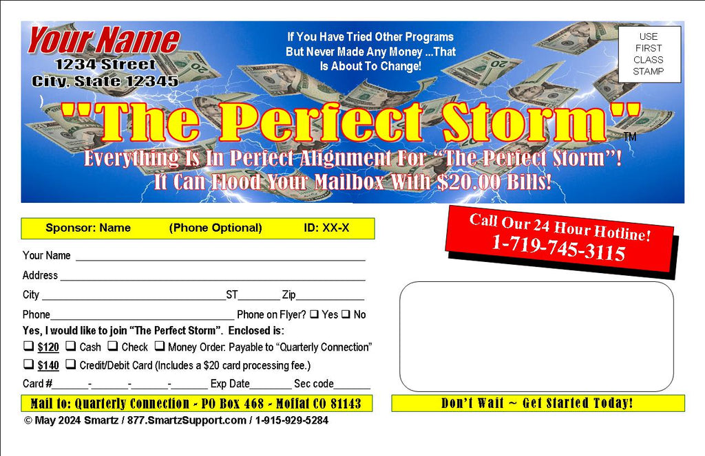 THE PERFECT STORM JUMBO POSTCARD